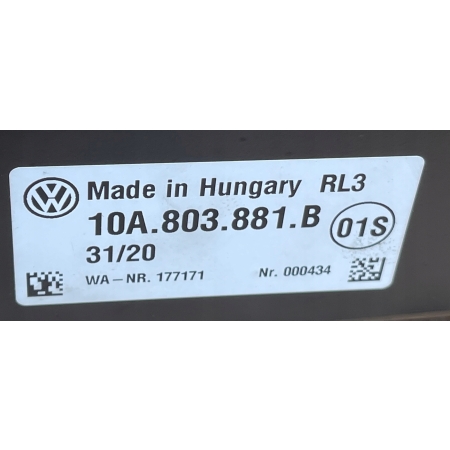 VW ID.3 ID3 BELKA HAKA HOLOWNICZEGO 10A803881B