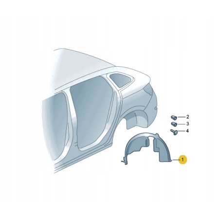 SKODA KAMIQ NADKOLE LEWE TYŁ TYLNE 658810969