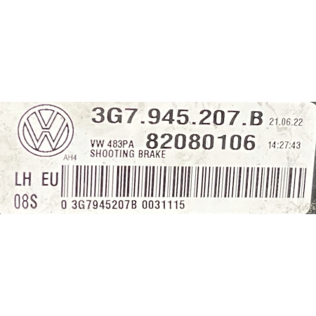LAMPA LEWA TYLNA TYŁ VW ARTEON SHOOTING BRAKE KOMBI 3G7 3G7945207B