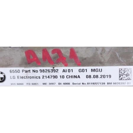 BMW X3 G01 X4 G02 WYŚWIETLACZ MONITOR 9826392
