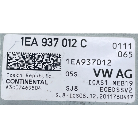 MODUŁ KOMFORTU GATEWAY VW ID3 ID.3 1EA937012C