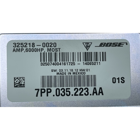 B1 PORSCHE MACAN S 2015 WZMACNIACZ AMPLITUNER 7PP035223AA