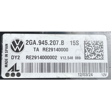 VW T-ROC LIFT 2021 - LAMPA LEWA TYŁ TYLNA BŁOTNIKA 2GA945207B