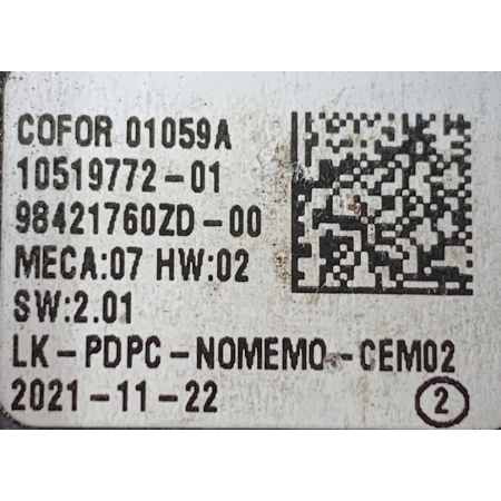 CITROEN C4 III PEUGEOT 208 II PRZEŁĄCZNIK SZYB LUSTEREK LEWY 98421760ZD