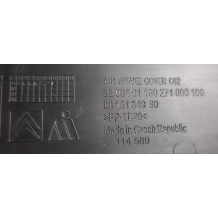 KRATKA ZDERZAKA PRZÓD CITROEN C3 II 9815134980