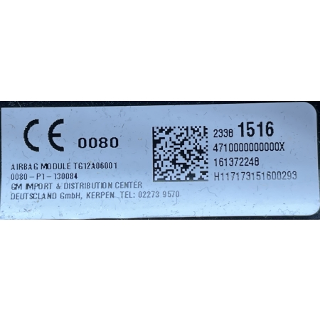 O2 CADILLAC ESCALADE IV 2014 -  PODUSZKA KIEROWNICY AIRBAG 23381516
