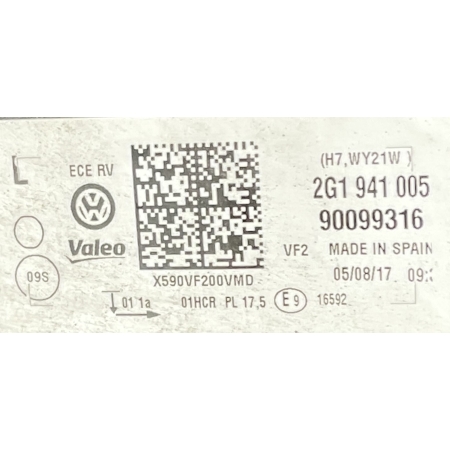 VW POLO VI 2G 17- VALEO LAMPA LEWA PRZÓD 2G1941005