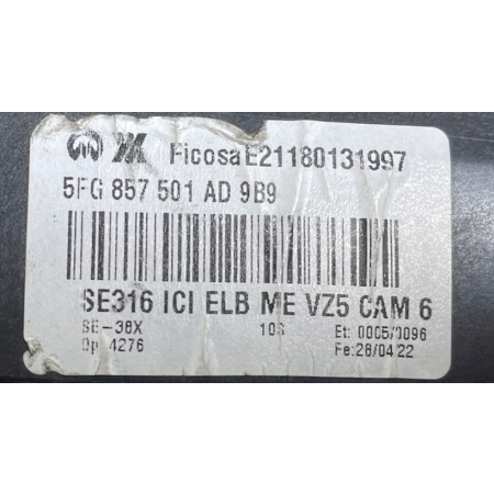 CUPRA FORMENTOR LUSTERKO ZEWNĘTRZNE LEWE 12 + 4 PIN KAMERA 5FG857501AD