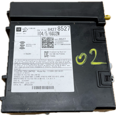 O2 CADILLAC ESCALADE IV 2014 - MODUŁ STEROWNIK RADIA 84278527