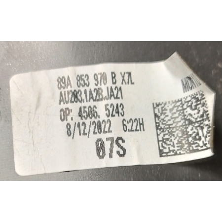 LISTWA DRZWI PRAWA TYŁ AUDI Q4 E-TRON 2021- 89A853970B
