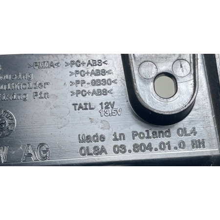 VW CADDY IV 2K7 2020 - LAMPA PRAWA TYŁ TYLNA