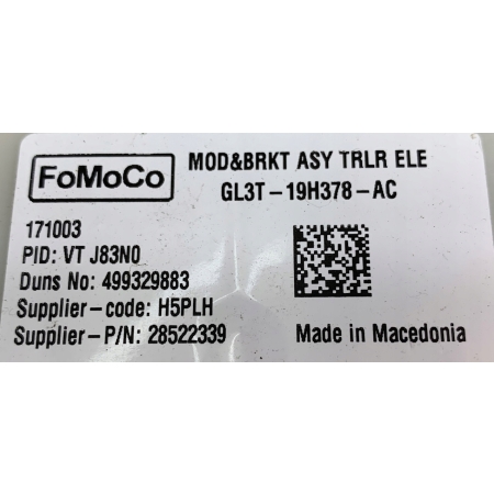 U3 FORD F150 2015- MODUŁ STEROWNIK HOLOWANIA GL3T-19H378-AC