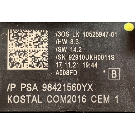OPEL CROSSLAND MANETKI PRZEŁĄCZNIK ZESPOLONY TAŚMA 98421560YX 17.11.21