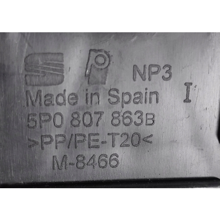 ŚLIZG ZDERZAKA LEWY TYŁ SEAT ALTEA 04-15 5P0807863B