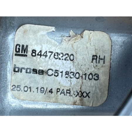 P1 CHEVROLET TRAVERSE II 2017 PODNOŚNIK SZYBY PRAWY TYŁ SILNICZEK 84476220