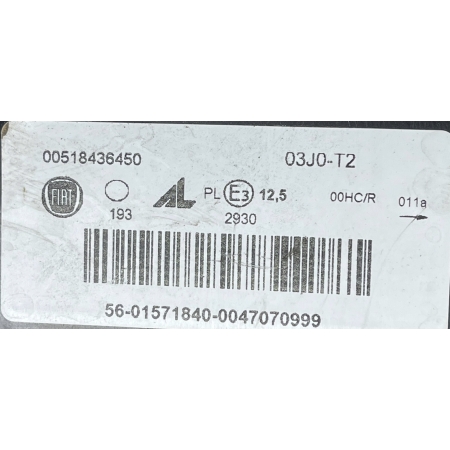 FIAT PANDA III 2011- LAMPA LEWA PRZÓD LEWA PRZEDNIA 518436450
