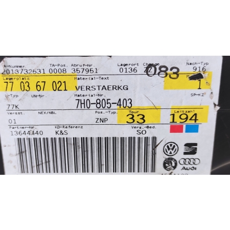 $ VW T5 T6 SŁUPEK A LEWY PRZÓD 7H0805181