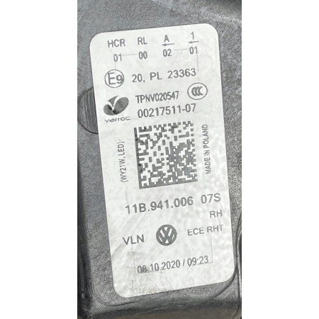VW ID4 ID.4 LAMPA PRAWA PRZÓD PRZEDNIA FULL LED 11B941006