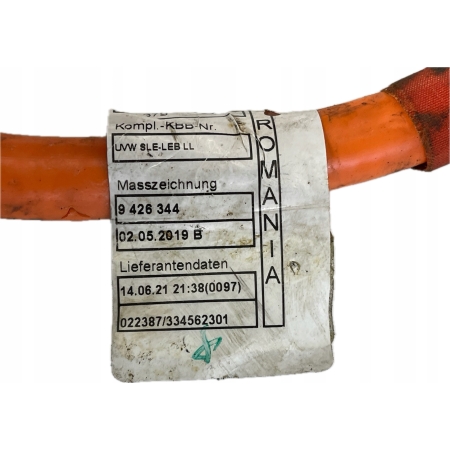 BMW G30 G31 LIFT KABEL WYSOKIEGO NAPIĘCIA GNIAZDO ŁADOWANIA 9426345 9426