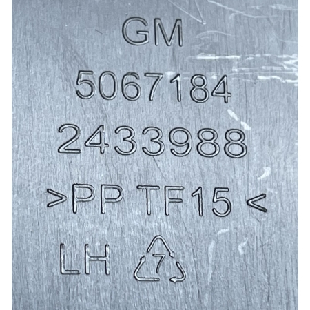 O2 CADILLAC ESCALADE IV 2014 -  LEWA OSŁONA ZAŚLEPKA WLOTU WNĘTRZA 23483068