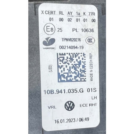 JEŻ MODUŁ LED LEWY LAMPY VW ID.4 ID4 11B941035G
