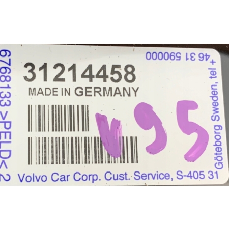 VOLVO XC60 MOCOWANIE ZDERZAKA TYŁ 31214458