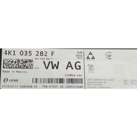 MODUŁ STEROWNIK POMOCY AUDI 4K1035282F