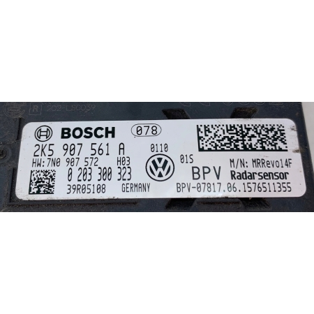 VW AUDI SKODA SEAT RADAR DISTRONIC ACC 2K5907561A