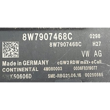 AUDI STEROWNIK MODUŁ GATEWAY 8W7907468C 5WK50606D ORYGINAŁ