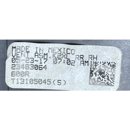 O2 CADILLAC ESCALADE IV 2014 -  PRAWA OSŁONA ZAŚLEPKA WLOTU WNĘTRZA 2433989