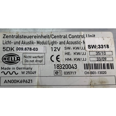 MODUŁ STEROWNIK KOMPUTER HELLA 5DK009678-03