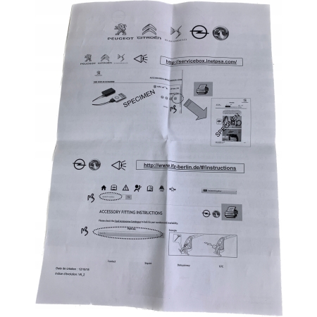 PEUGEOT OPEL CITROEN WIĄZKA HAKA 13400945