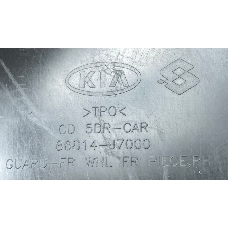 19 KIA CEED III 2018 - NADKOLE PRAWE PRZEDNIE PRZÓD 86814-J7000