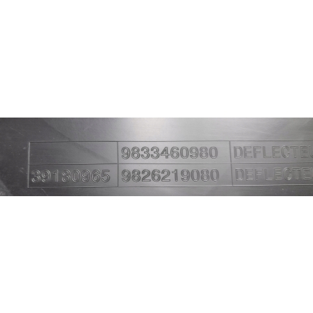 PEUGEOT E-208 208 II 2019 - OSŁONA PODWOZIA PŁYTA TYŁ TYLNA 9833460980